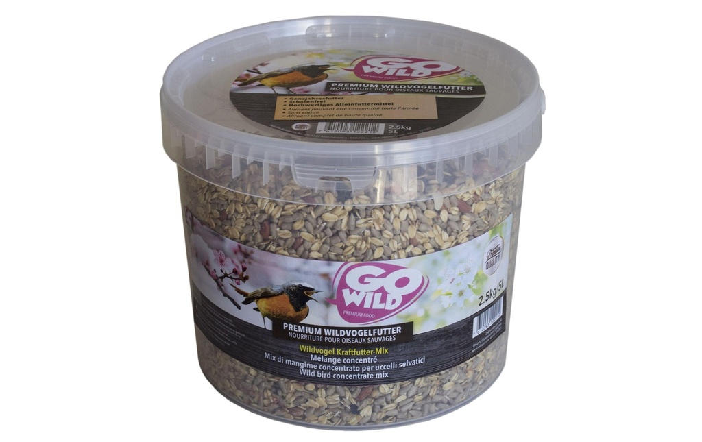 GoWild Nourriture d’hiver pour oiseaux Mélange de concentrés, 2.5 kg