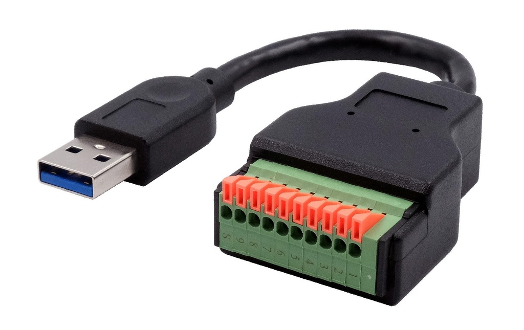 Exsys Adaptateur USB 3.1 Connecteur USB A - Bloc de terminaison 10-pin