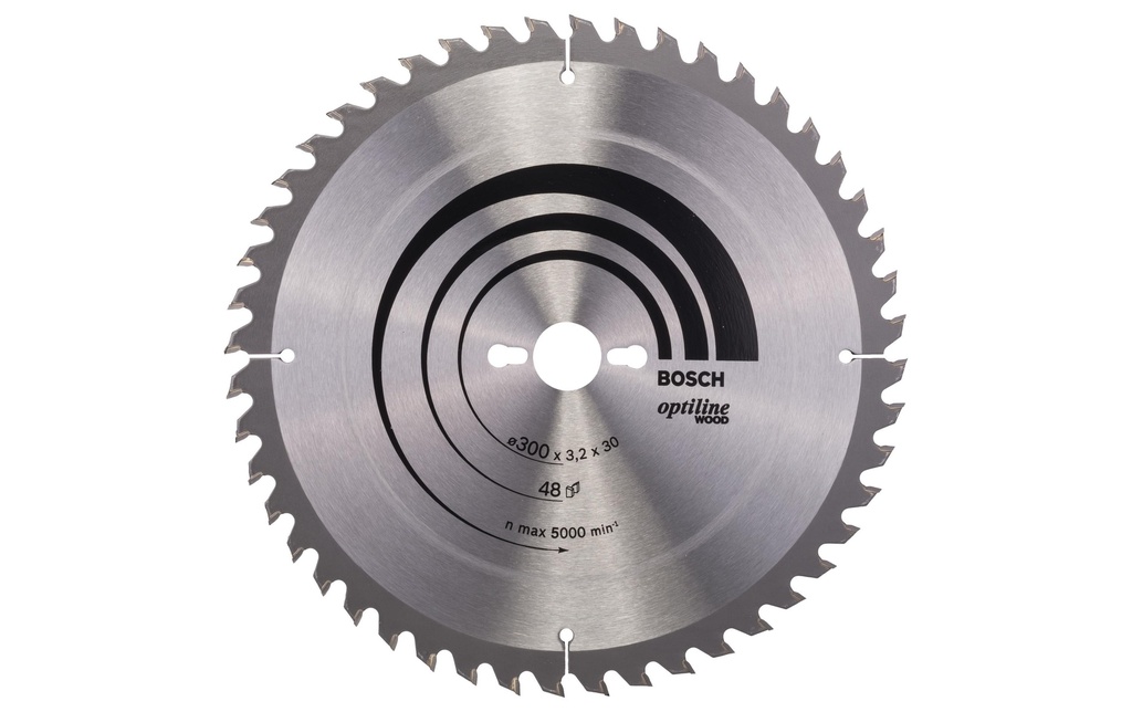 Bosch Professional Lame de scie circulaire Optiline Wood, 300 x 30 x 3.2 mm, Z 48