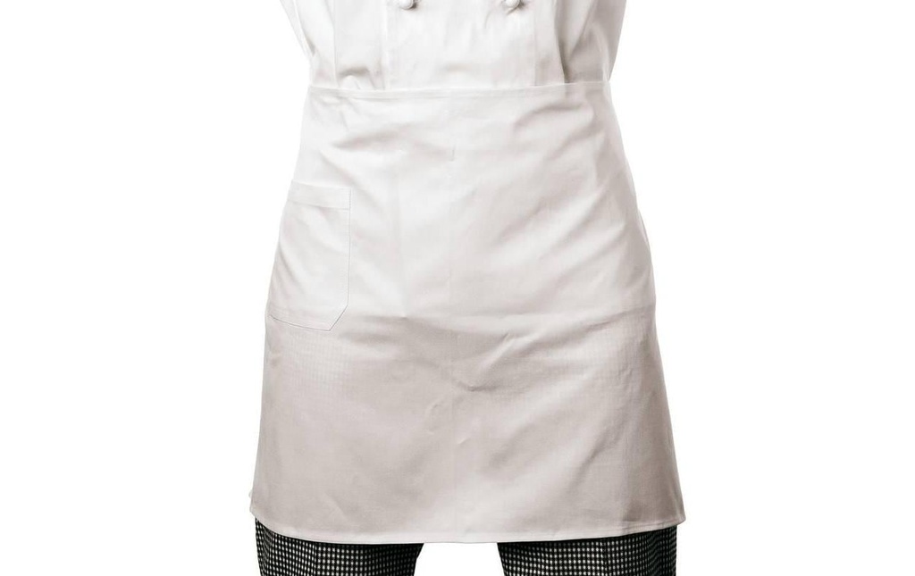 Paderno Tablier de cuisine 70 cm x 40 cm Blanc