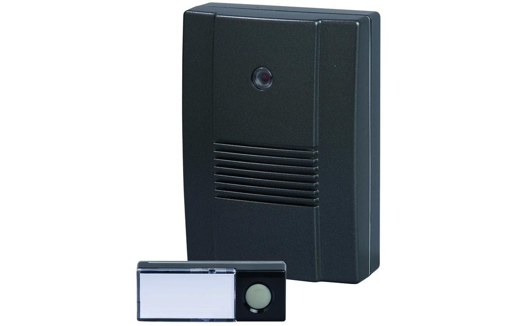Heidemann Carillon de porte Set HX Outdoor 85 dB, 150 m, Noir