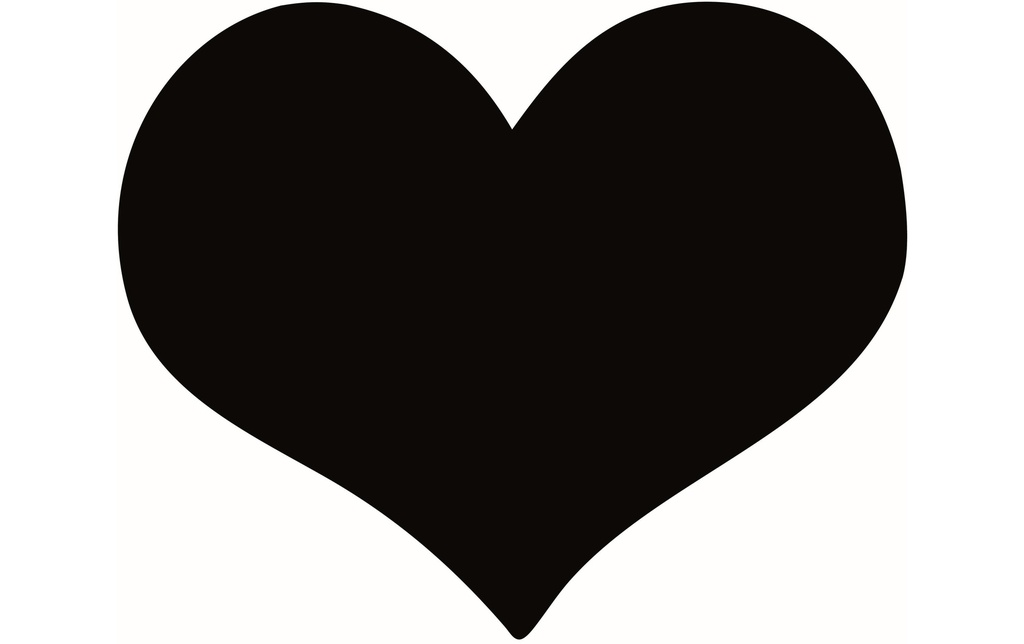 Securit Tableau à craie Silhouette Heart avec Velcro, .