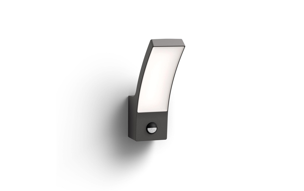 Philips Lampe murale Splay, 12 W, 1100 lm, 4000 K, anthracite, BWM