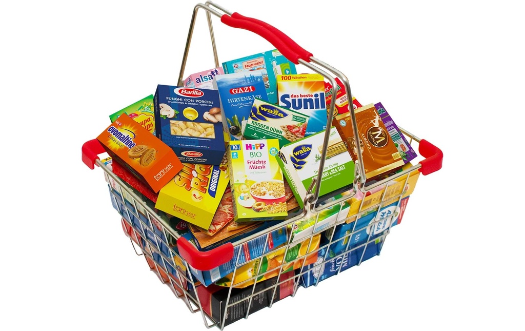 Sombo Aliments jouets Panier métallique rempli