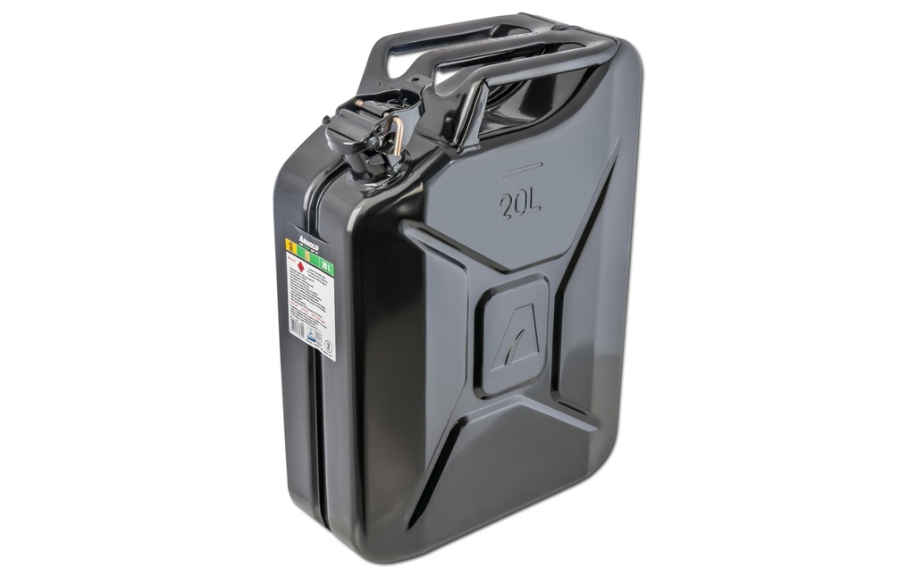 Arnold Bidon d’essence 20 l Métal, Noir