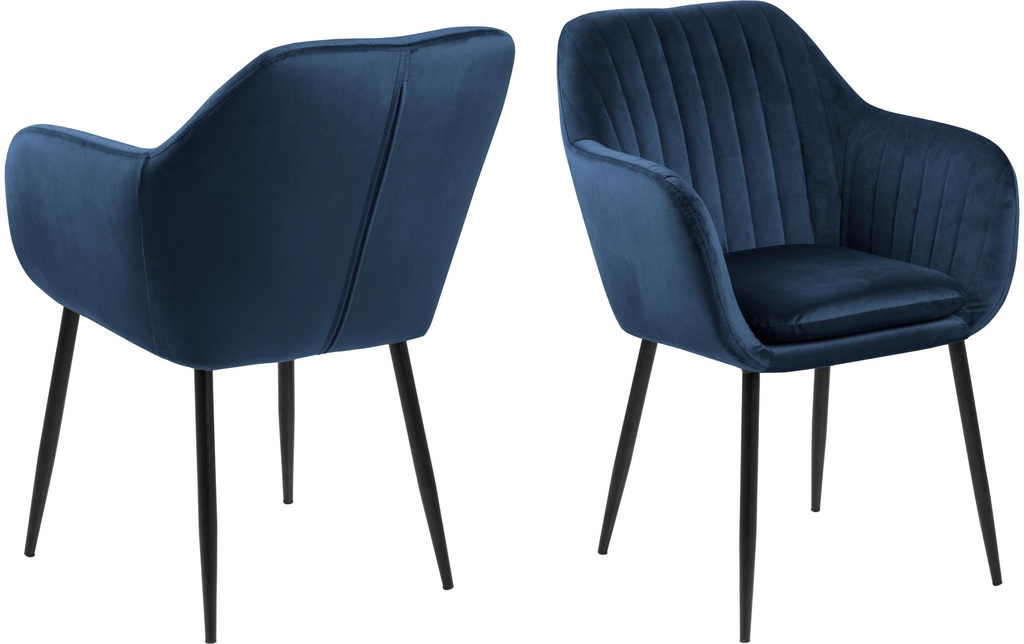 AC Design Chaise Emilia Bleu foncé