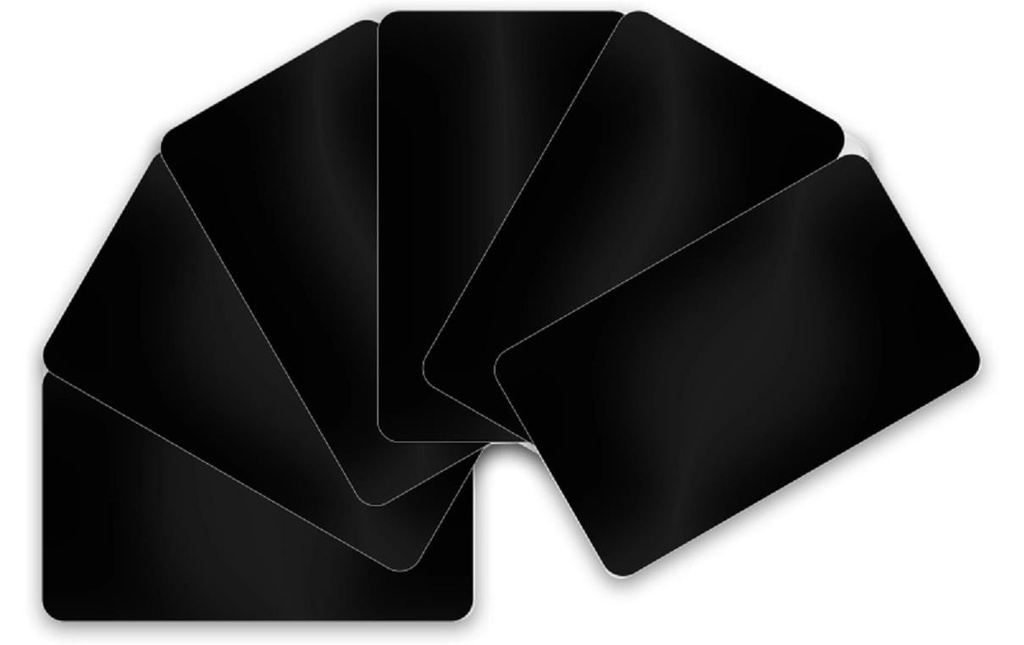 Evolis Ebauches de cartes 86 x 54 x 0.5 mm noir mat