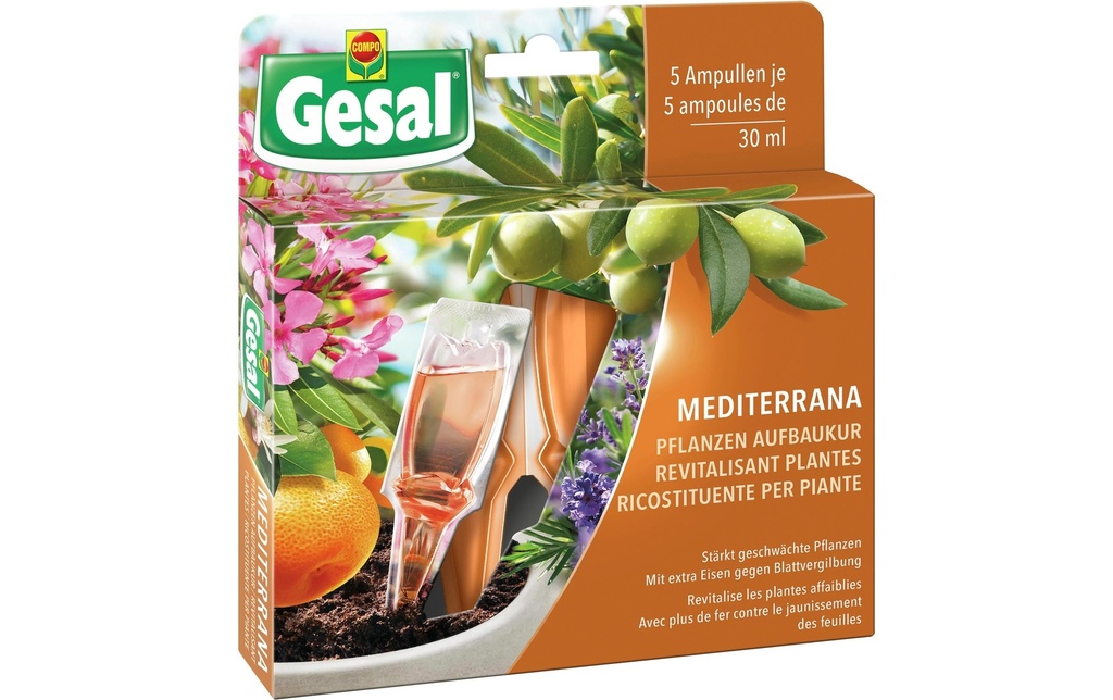 Gesal Cure de reconstitution des plantes Mediterrana (5 x 30 ml)