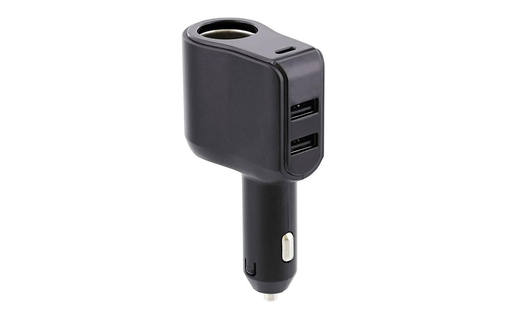 T`nB Chargeur de voiture ACGPUSBC avec 2 x USB-A, USB-C et Zig. Plug