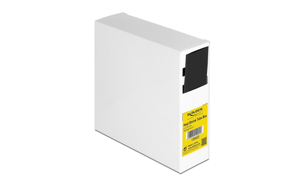 Delock Gaine thermorétractable 4 m x 25.4 mm Noir