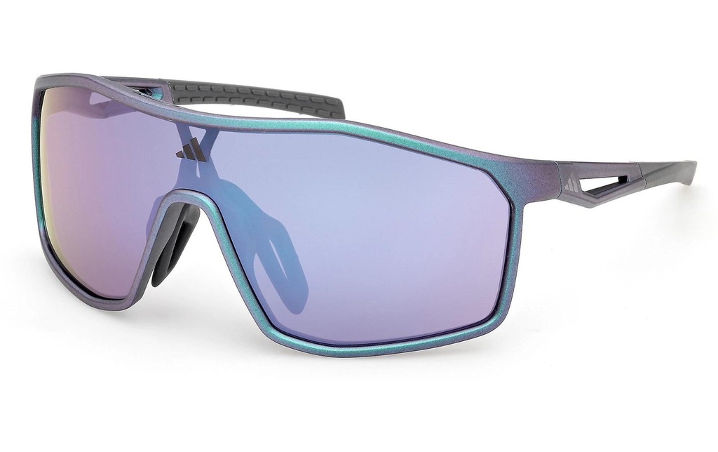 adidas Kalidro SP0117 Lunettes de soleil de sport, Vert foncé Violet