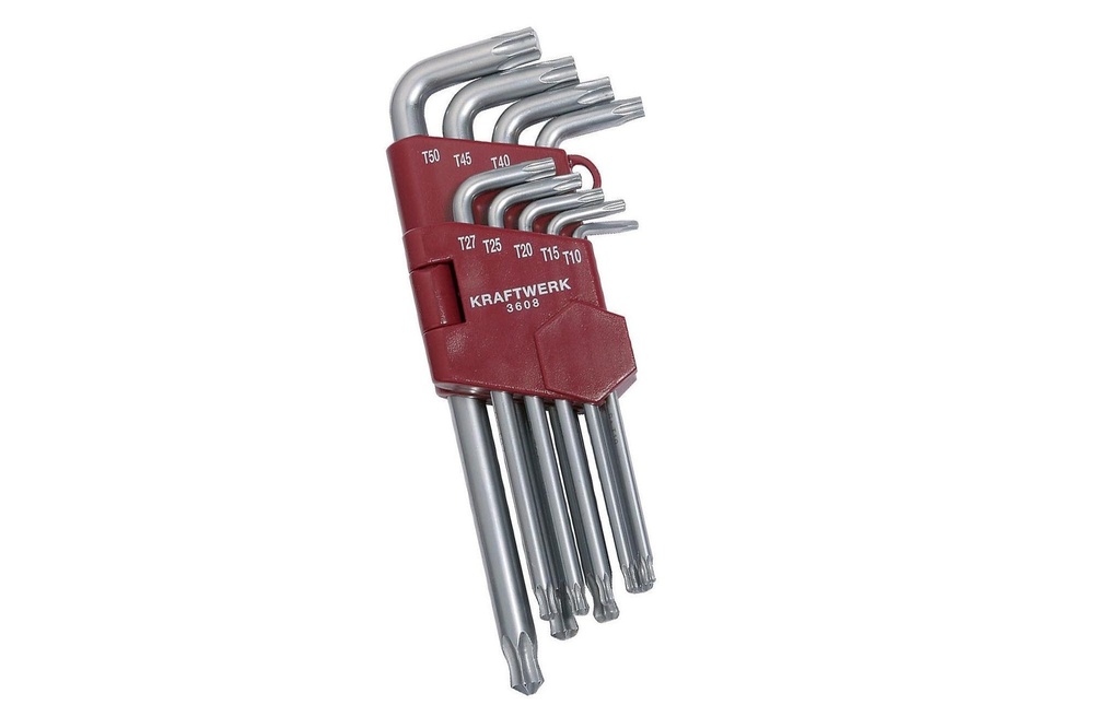 Kraftwerk Jeux de clés coudées T10-T50 Torx