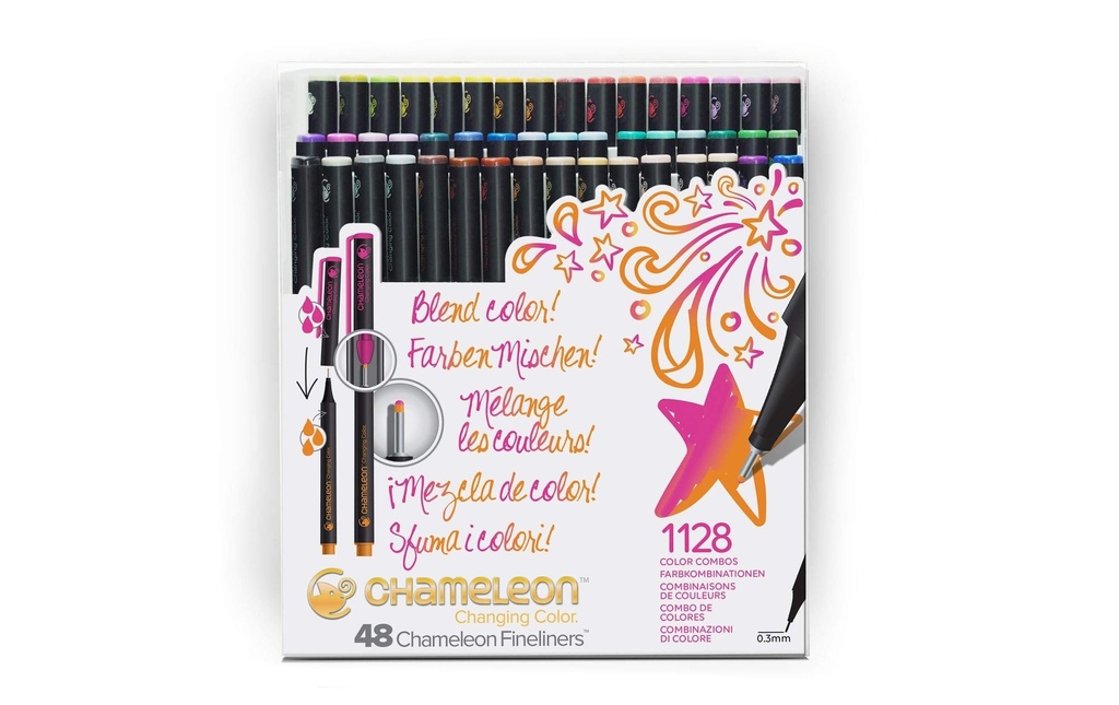 Chameleon Fineliner Changement de couleur 48 pièces