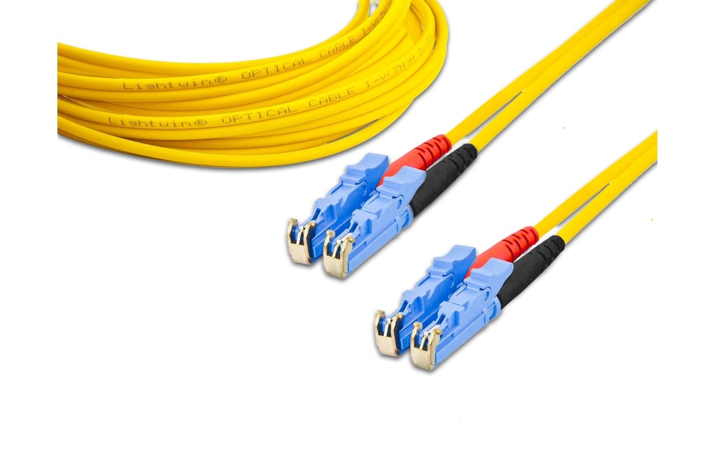 Lightwin Câble patch à fibre optique Singlemode, LSH – LSH, OS2, Duplex, 5 m