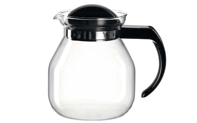 Montana Théière Content 1 l, Transparent/Noir