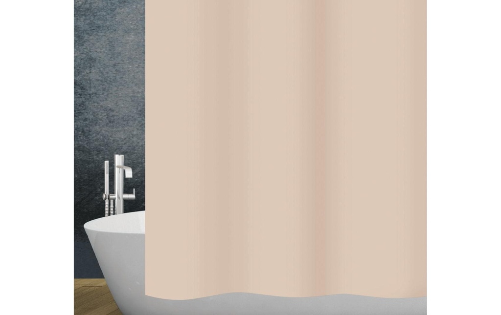 diaqua® Rideau de douche Basic Frappé 120 x 200 cm, Beige