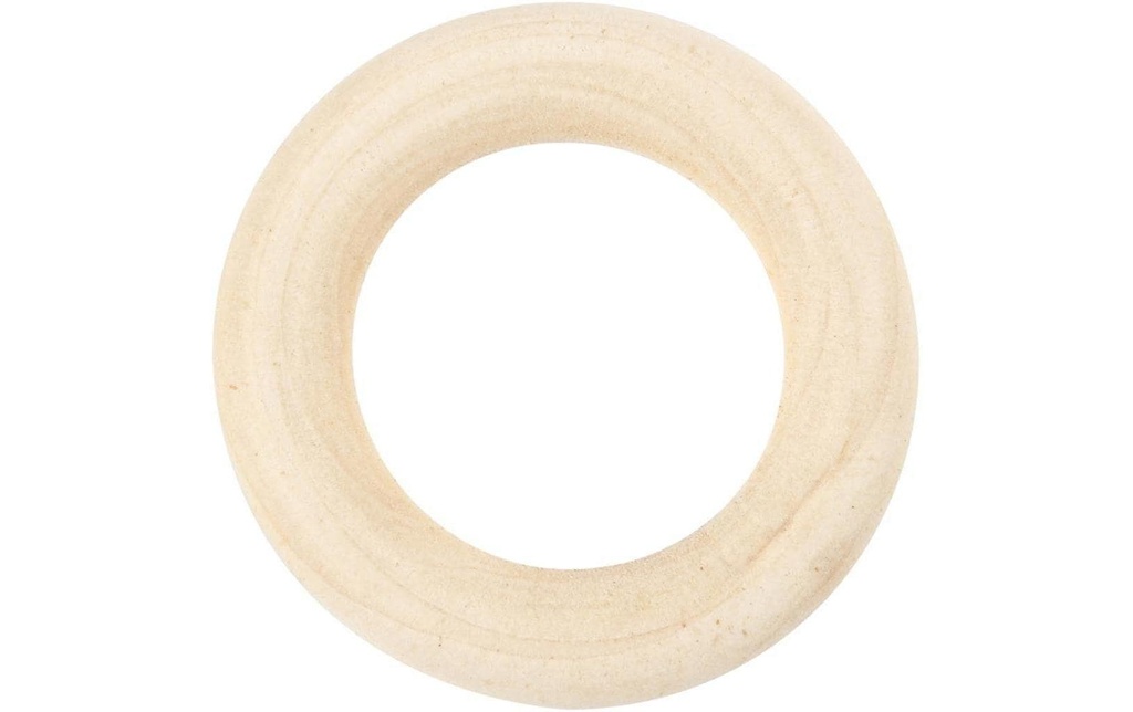 Creativ Company Petites pièces en bois Ø 3.5 cm Anneau en bois, 8 pièces