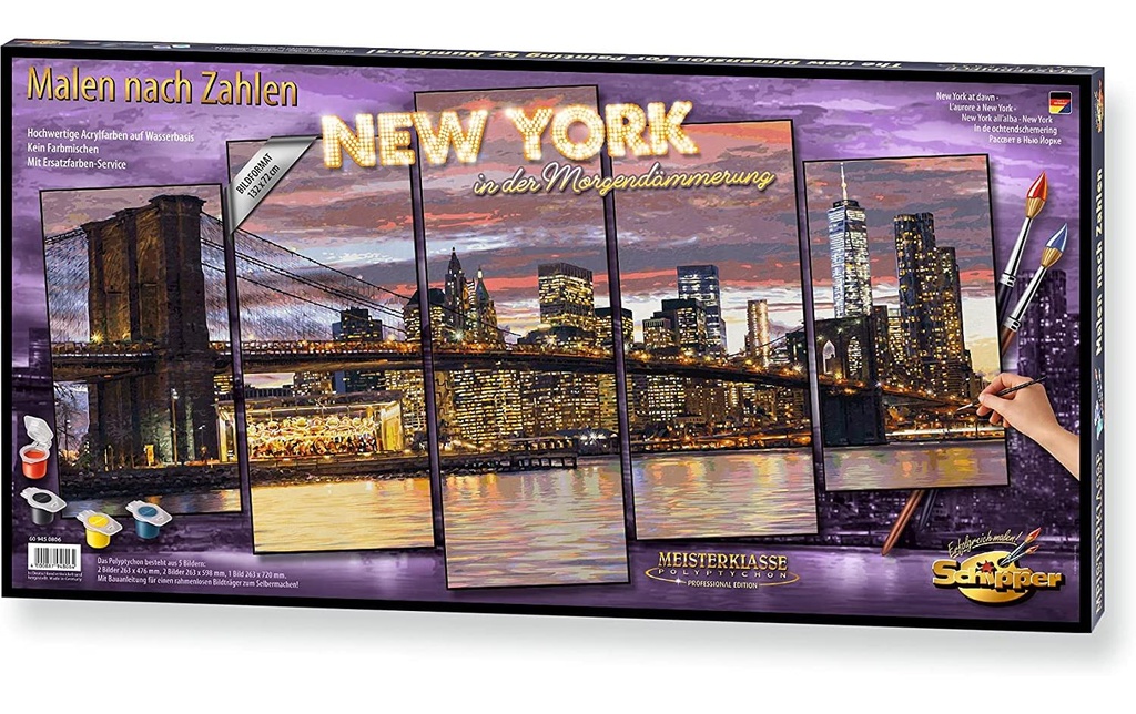 Schipper Peinture avec chiffres L`aurore à New York
