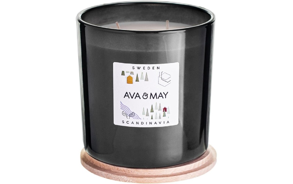 AVA & MAY Bougie parfumée Suède Grand, 500 g