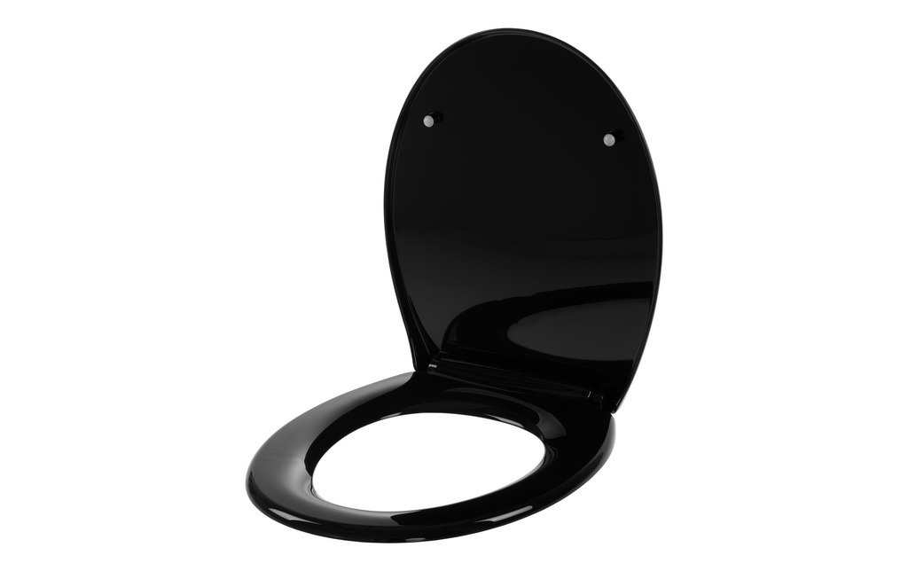COCON Siège de toilette avec mécanisme de fermeture en douceur Noir