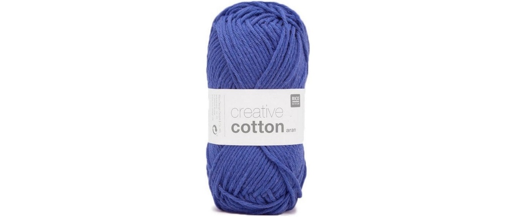 Rico Design Laine Creative Cotton Aran 50 g, Royal