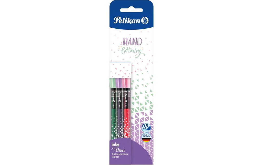 Pelikan Roller à encre Inky Pastel, 3 pièces