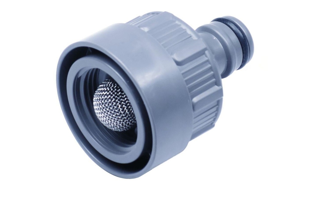 GARDENA Raccord de robinet avec arrêt de l'eau, 1 pièce, Gris