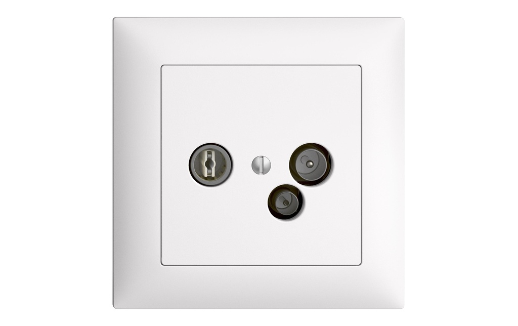 Feller EDIZIOdue Prise multimédia DD11 pour R/TV/Modem