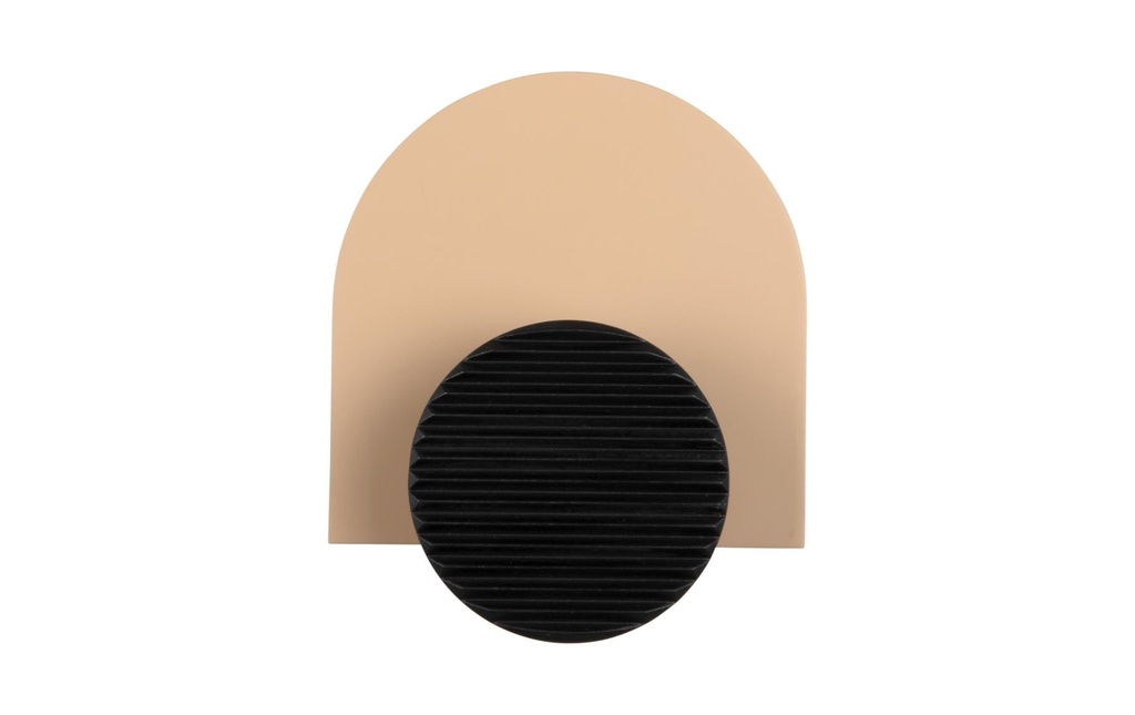 present time Crochet mural Single Knob, MDF, Soft brown