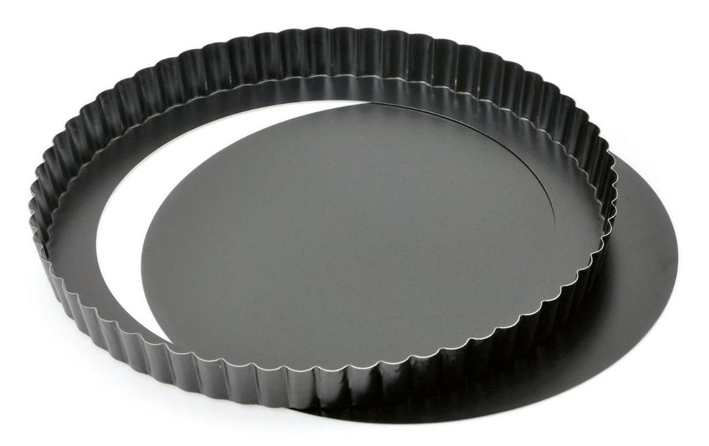 Kaiser Moule à quiche avec fond relevable 28 cm, noir