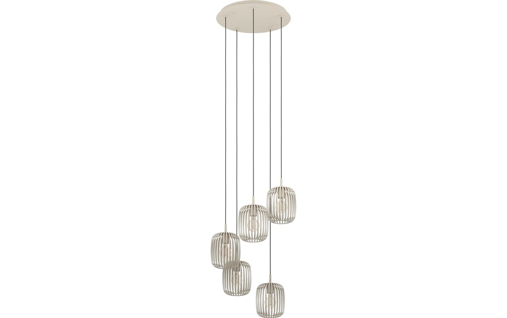 EGLO Leuchten Lampe suspendue ROMAZZINA beige exkl. E27 5x40W