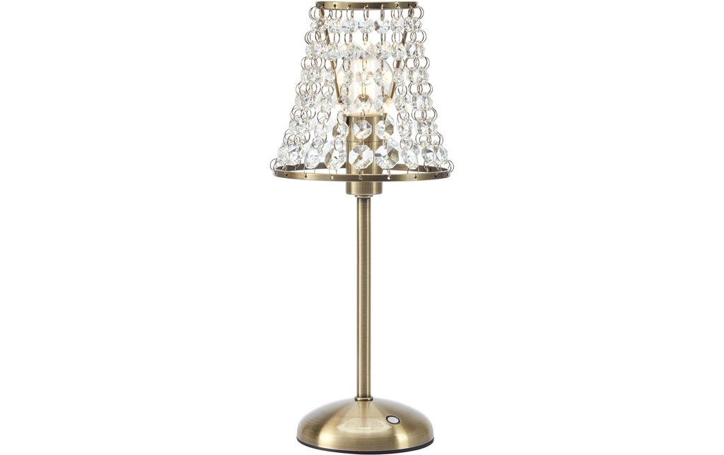 Markslöjd Lampe de bureau LIORA Laiton antique Crystal sans fil