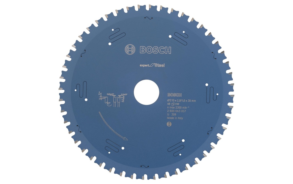 Bosch Professional Lame de scie circulaire Expert for Steel, 210 x 30 x 2 mm, Z 48