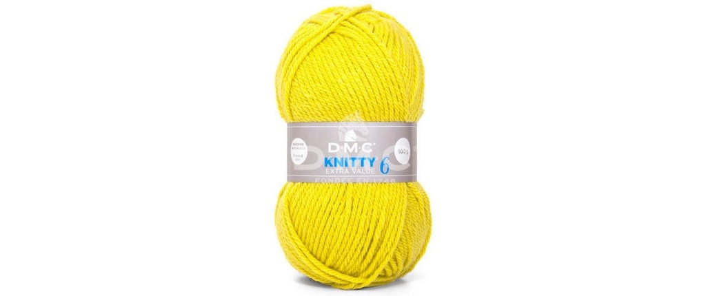 DMC Laine Knitty 6 Jaune