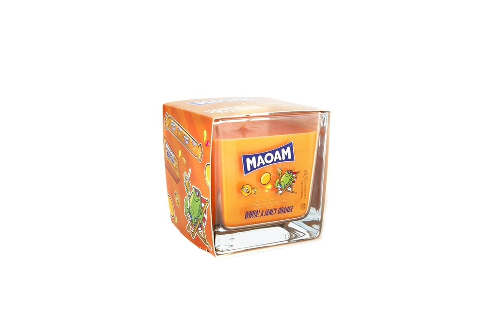 balthasar Bougie parfumée Maoam Fancy Orange 8 x 8 cm, 200 gr