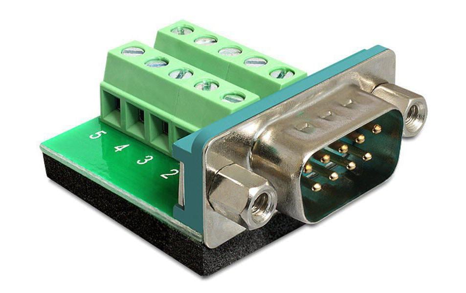 Delock Adaptateur RS-232 DB9 (m) - Terminalblock 0 m