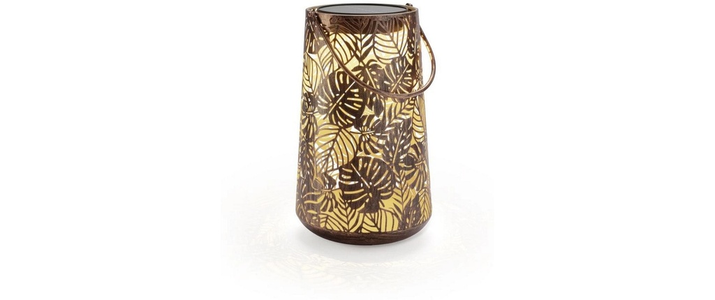 STT Lanterne Jungle antique solaire Bronze, 32,5 cm