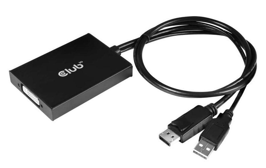 Club 3D Adaptateur DisplayPort - DVI-I actif