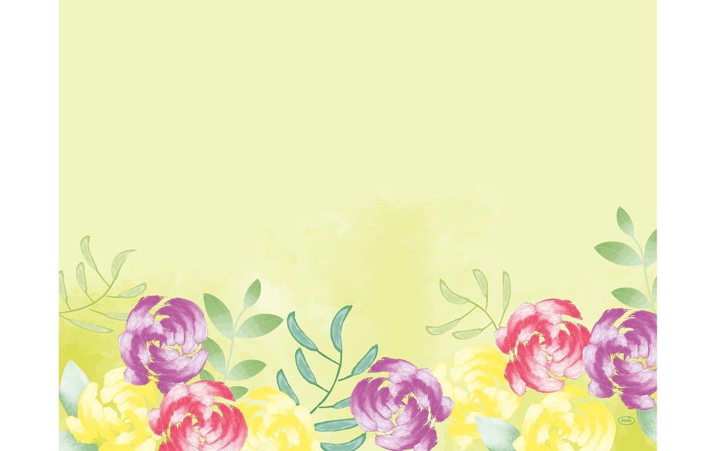 Duni Set de table Soft Tropics 250 pièces, 40 cm x 30 cm, Jaune