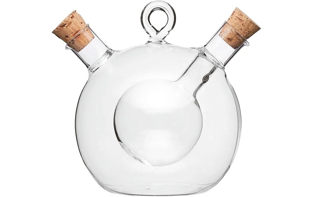 Paderno Bouteille en verre avec deux compartiments 450 ml, 1 Pièce/s, Transparent