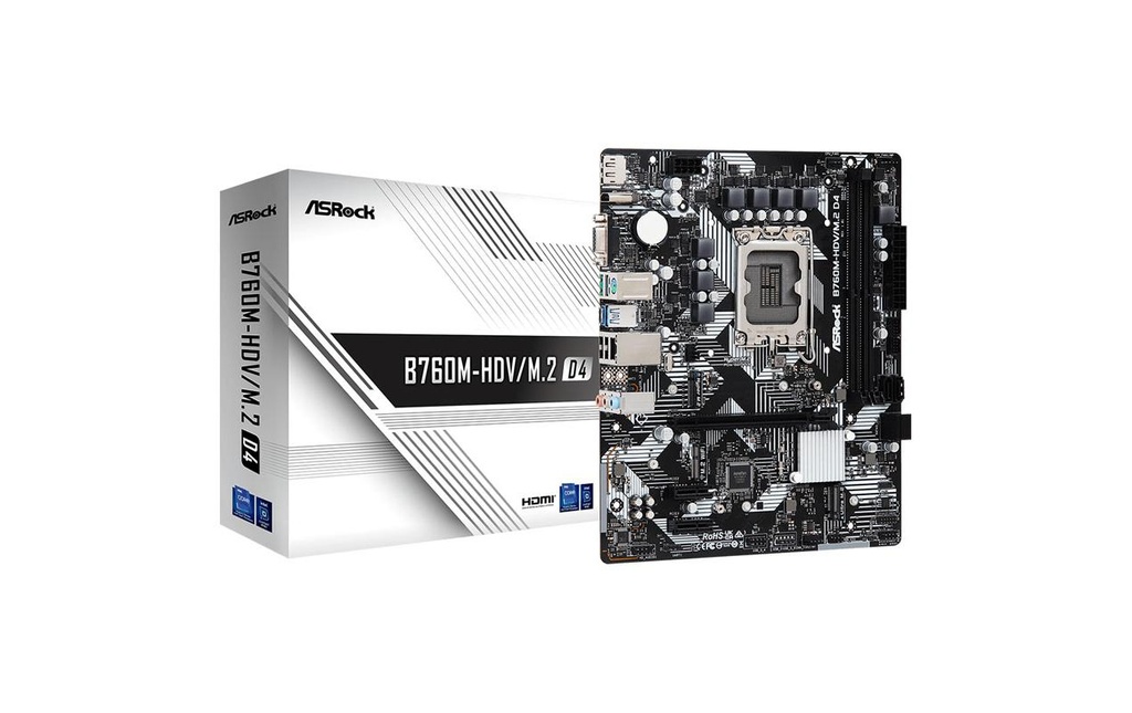 ASRock Carte mère B760M-HDV/M.2 D4