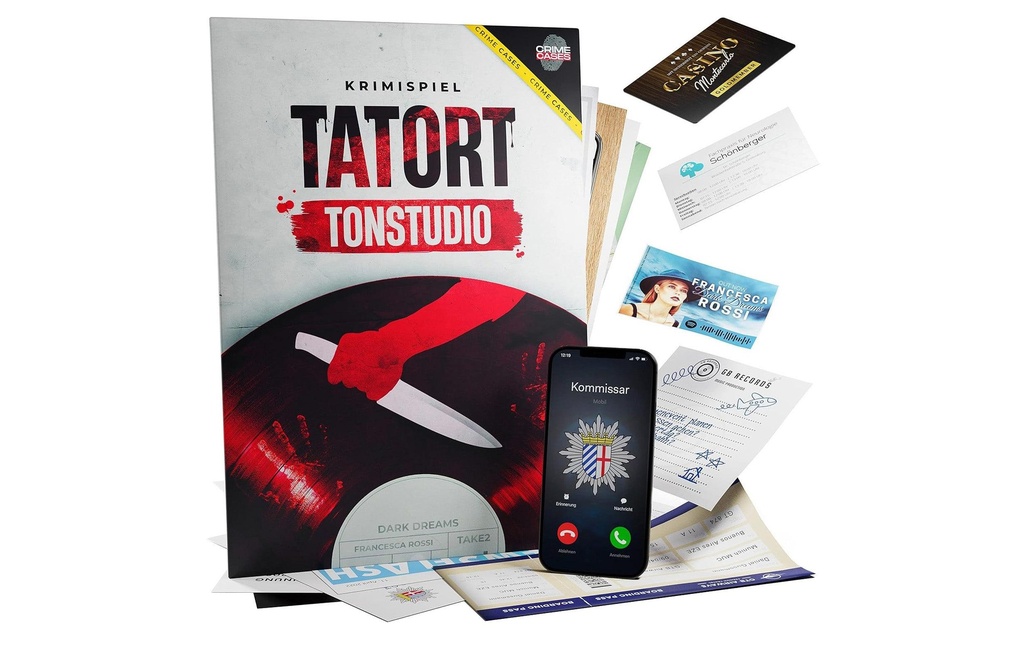 Crime Cases Party game Tatort Tonstudio-DE-