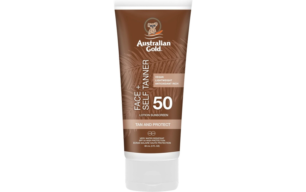 Australian Gold Crème solaire Face mit Self Tanner SPF 50 88 ml