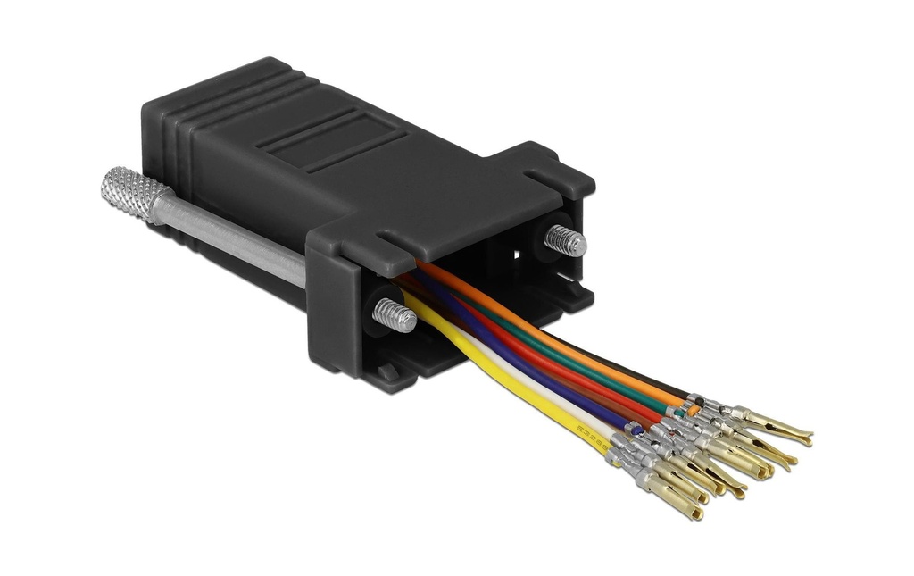 Delock Adaptateur RJ-45 - RS-232 DB9 (f-f) noires