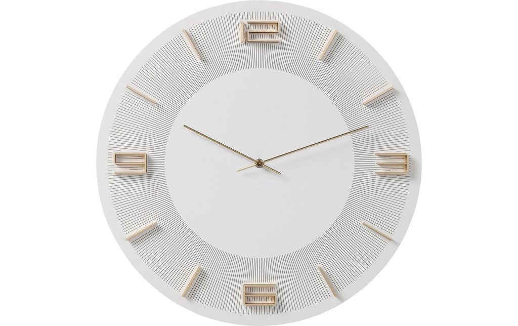 Kare Horloge murale Leonardo Ø 49 cm, Blanc