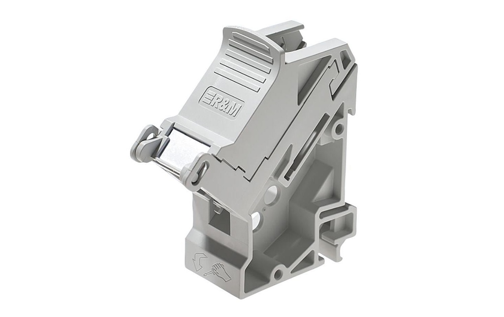 R&M Supports de rail DRM45  Plastique, gris