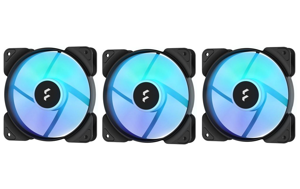 Fractal Design Ventilateur PC Aspect 12 RGB PWM Noir 3 pièces