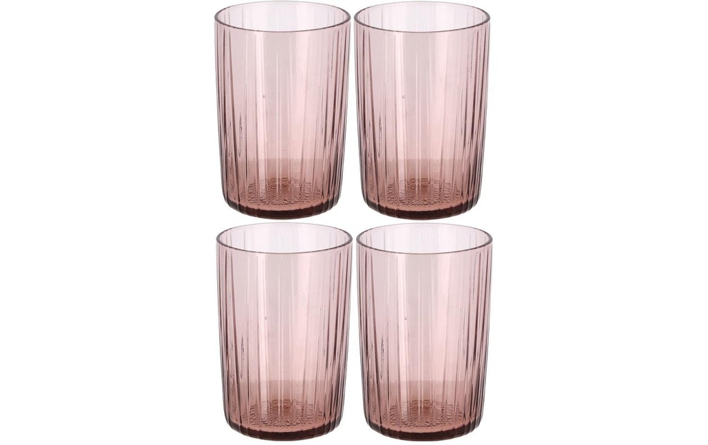 Bitz Verre Kusintha 280 ml, 4 Pièce/s, rose clair