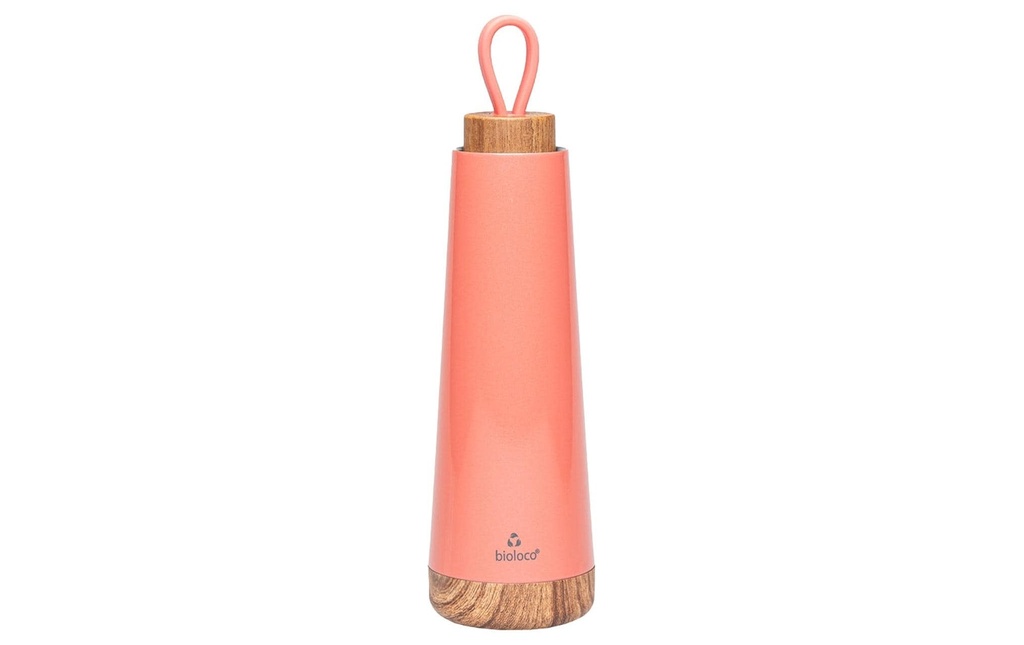 BioLoco Bouteille isotherme Loop-Coral 500 ml, Orange