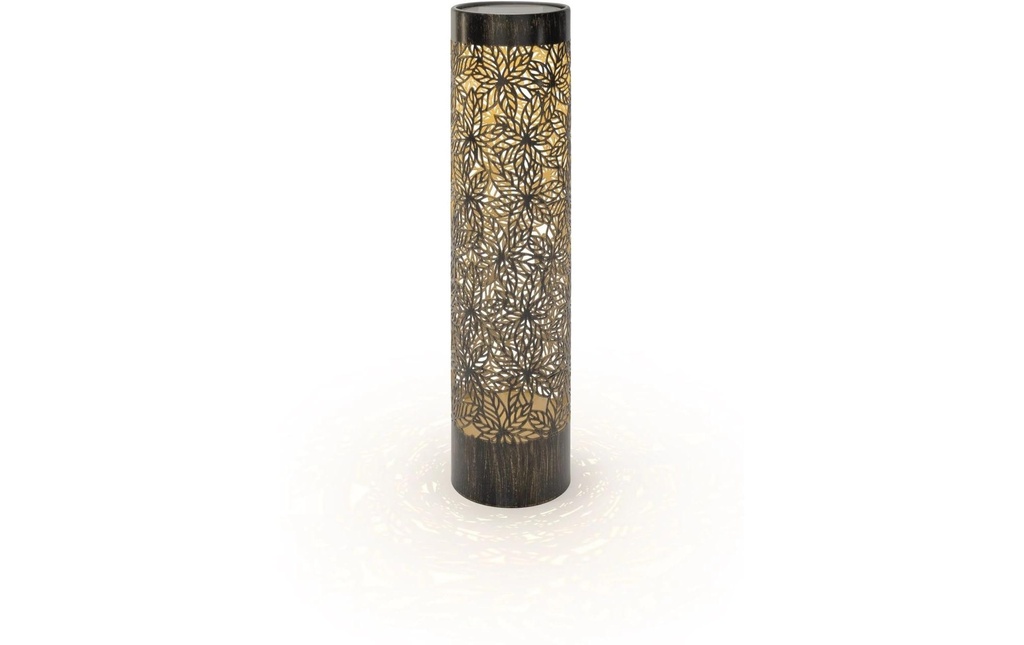 STT Lanterne Solar Antic Pillar Grazie Noir, 38 cm